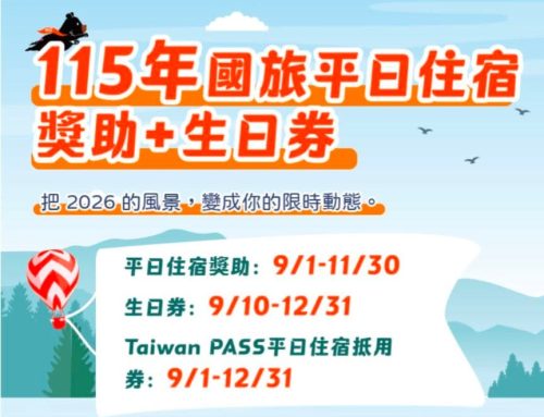 2026國旅平日住宿與生日卷獎助活動開跑!
